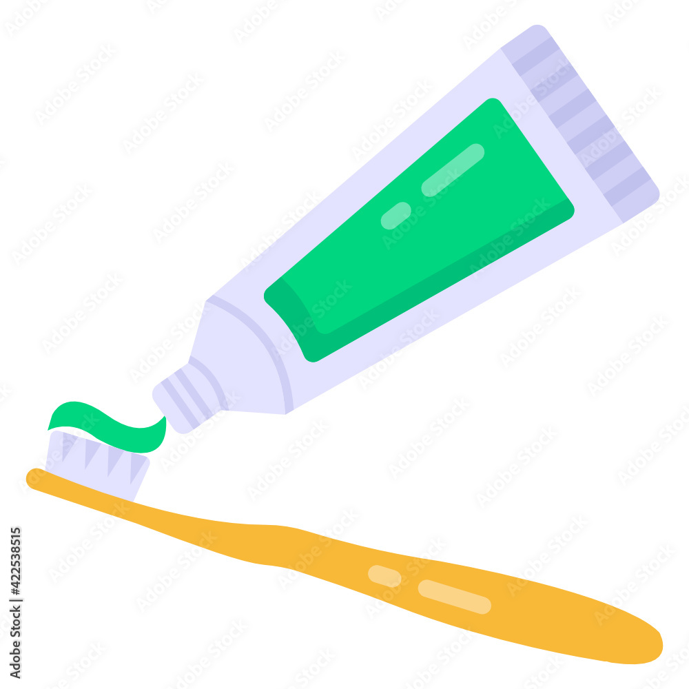 Toothpaste in flat trendy editable vector design
Toothpaste in flat trendy editable vector design