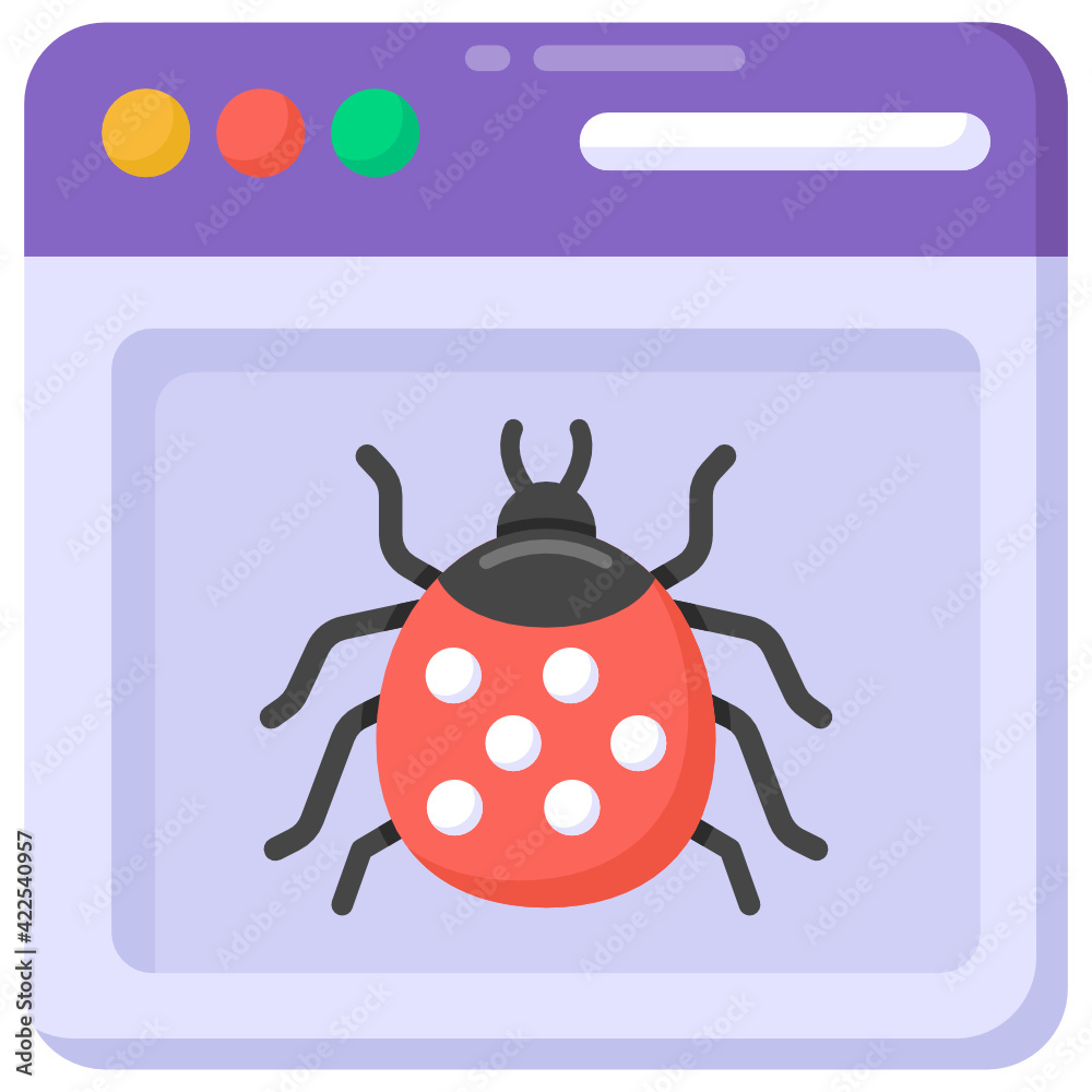 A web domain icon in flat design
A web domain icon in flat design