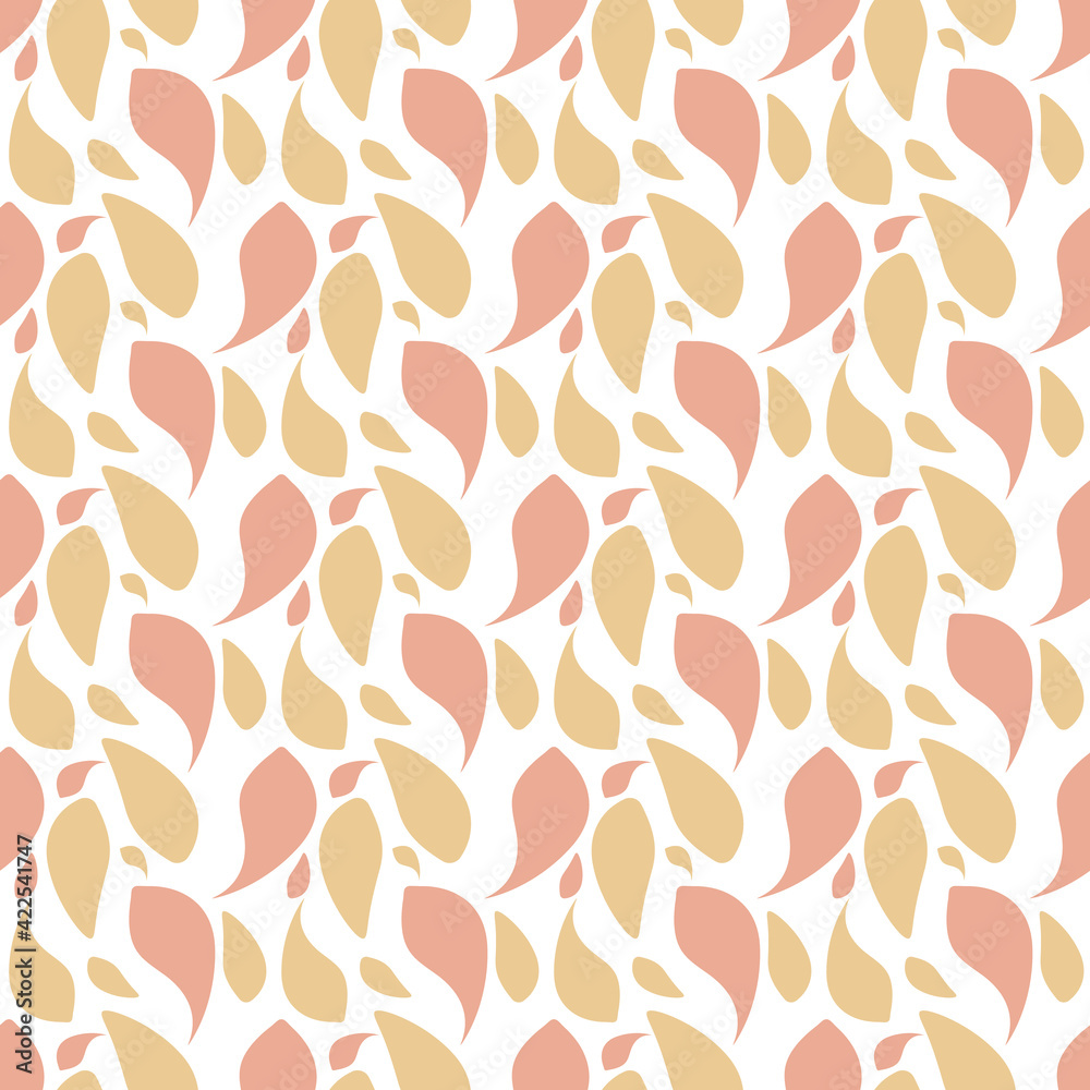 Orange Petals Pattern Abstract Background. Vector Orange Petals Pattern Abstract Background. Vector