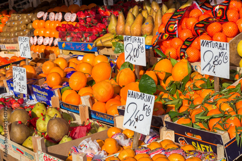 Fruit stall on a market in Venice Italy © VanderWolf Images