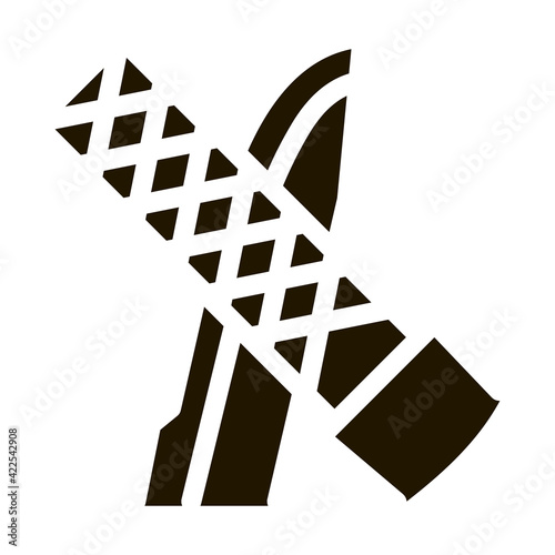Blade Sharpening Icon Vector Glyph Illustration