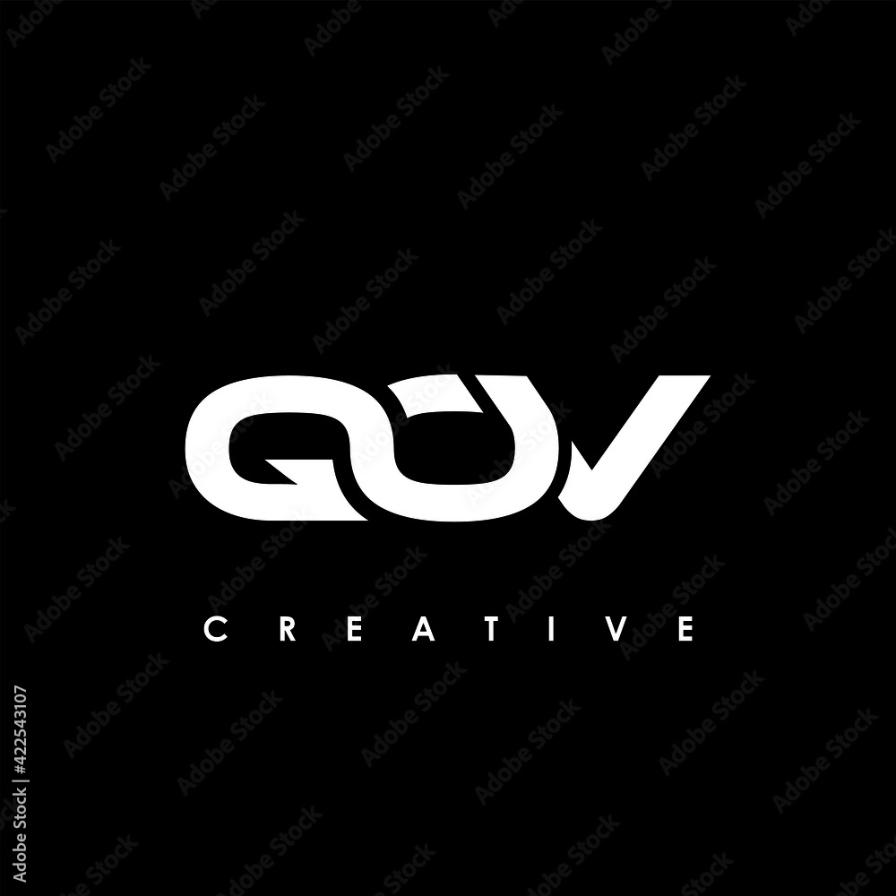 QOV Letter Initial Logo Design Template Vector Illustration QOV Letter Initial Logo Design Template Vector Illustration
