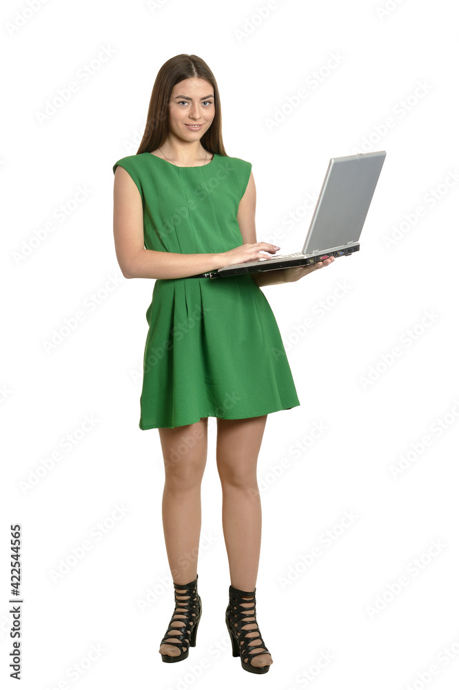 woman in green dress woman in green dress