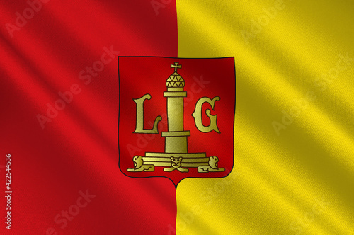 Flag of Liege in Belgium photo