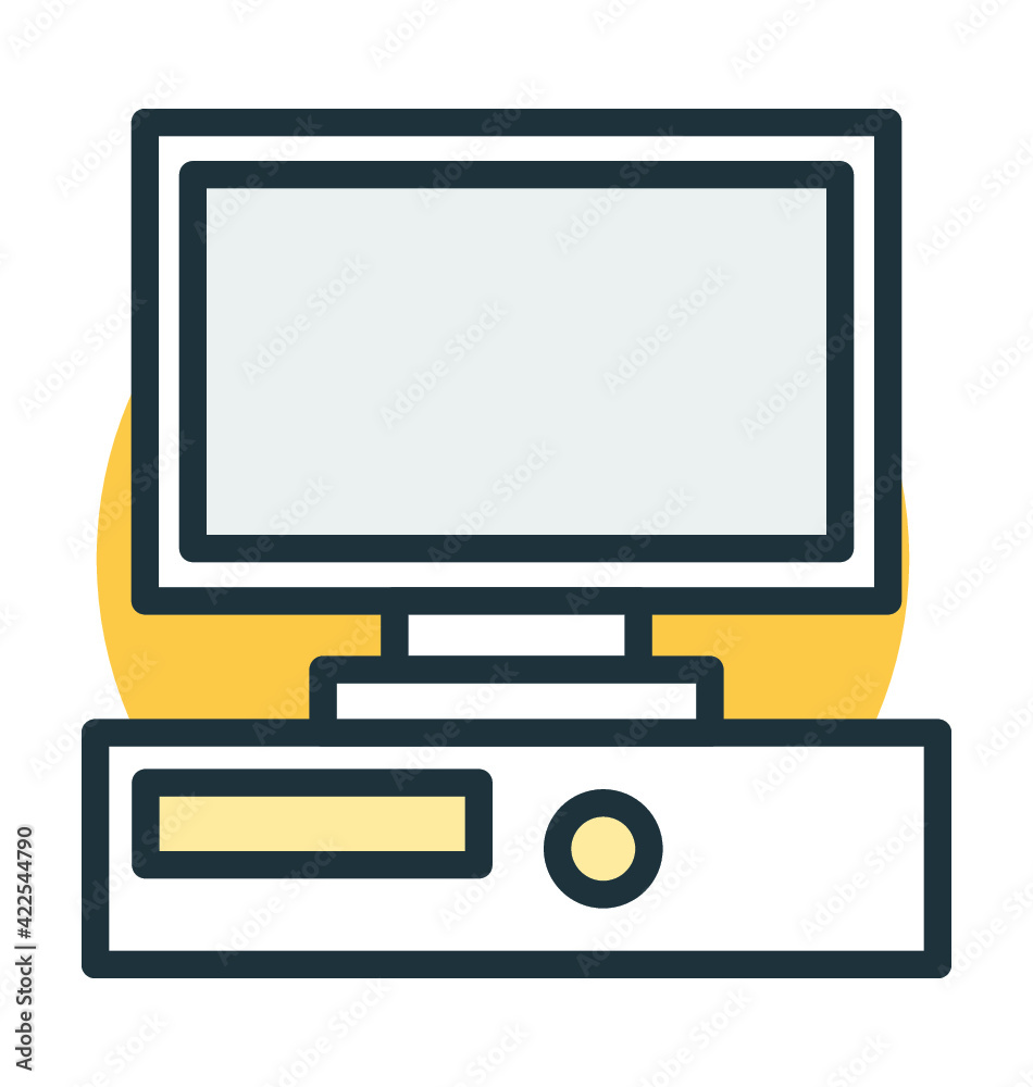 Monitor Vector Icon Monitor Vector Icon