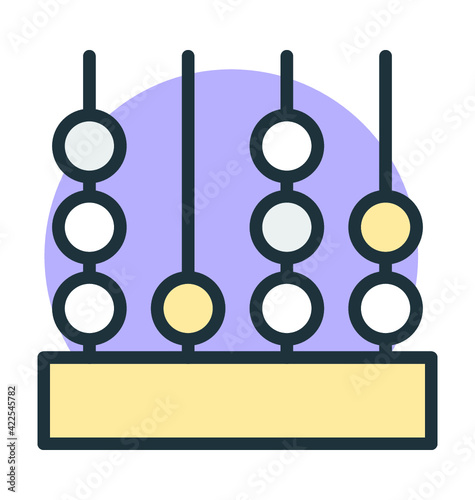 Abacus Vector Icon