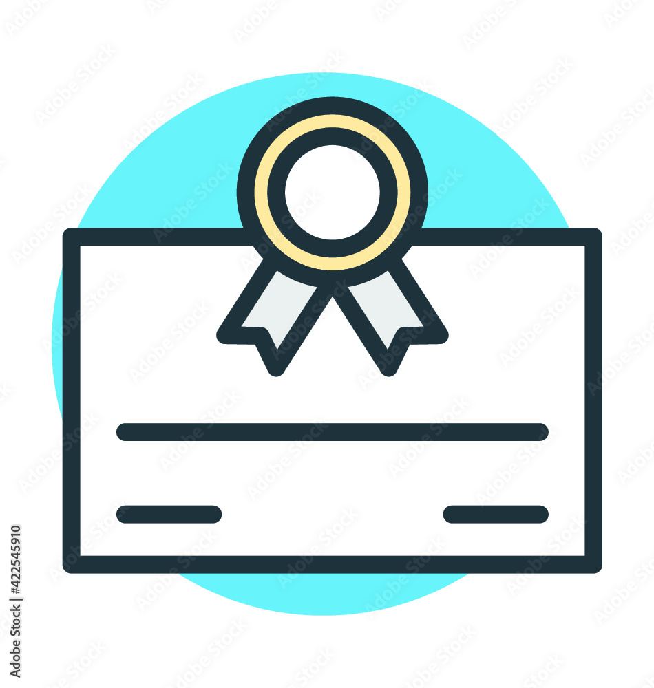 Certificate Vector Icon Certificate Vector Icon