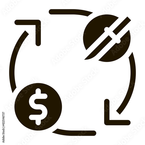 Knife Selling Icon Vector Glyph Illustration