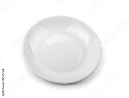 white plate isolated on white background