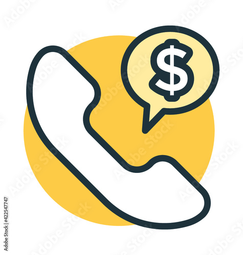 Phone Banking Vector Icon