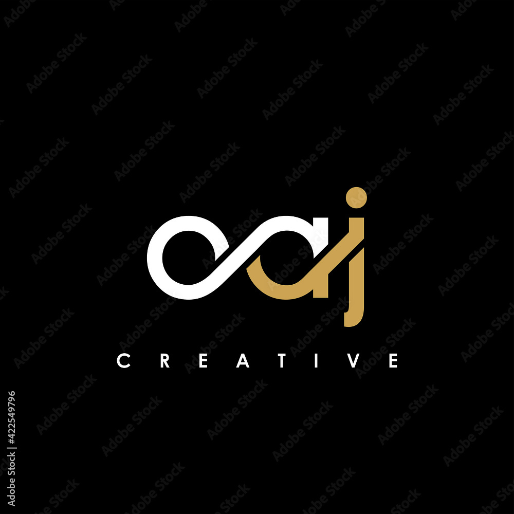 Fototapeta premium OAJ Letter Initial Logo Design Template Vector Illustration