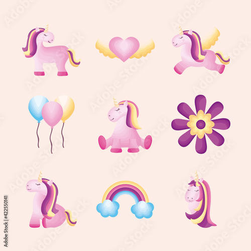 bundle unicorns icons