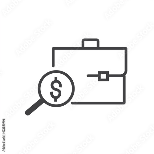 Simple financial analysis related line vector icon Includes icons such as Gainers and Losers, Portfolio Analysis, Financial Reports, and more.