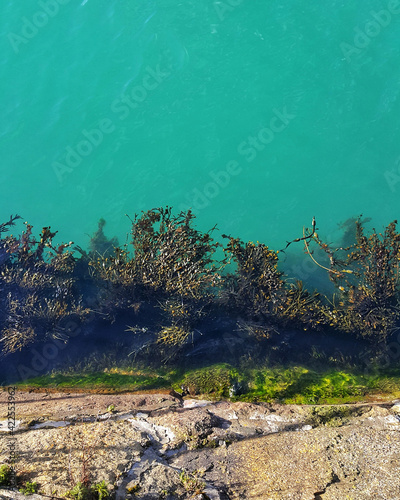 Photography Amazing color of the sea at the pier in dun laoghaire dublin