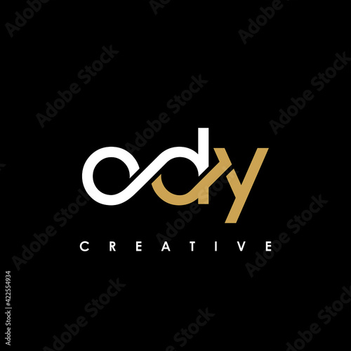 ODY Letter Initial Logo Design Template Vector Illustration photo