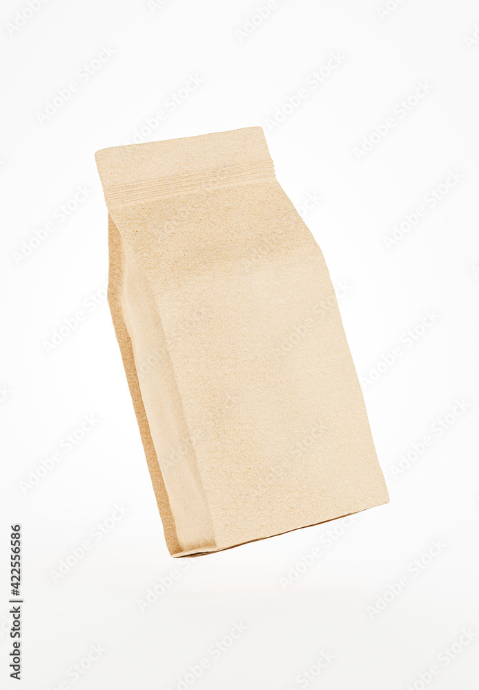 3d render of realistic coffee box on white background for your products
