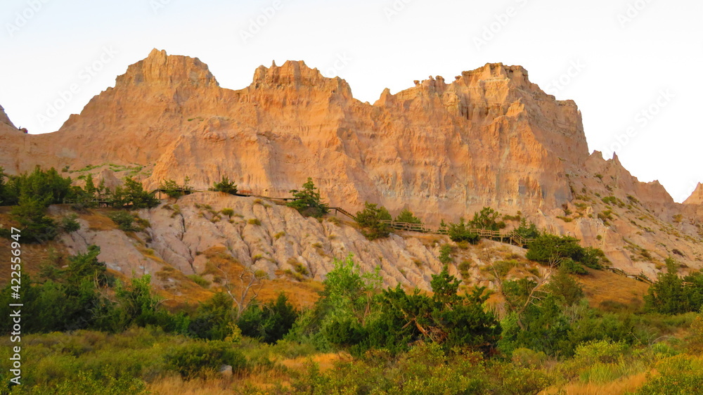 Fototapeta premium Colors of the Badlands at Sunset, south Dakota