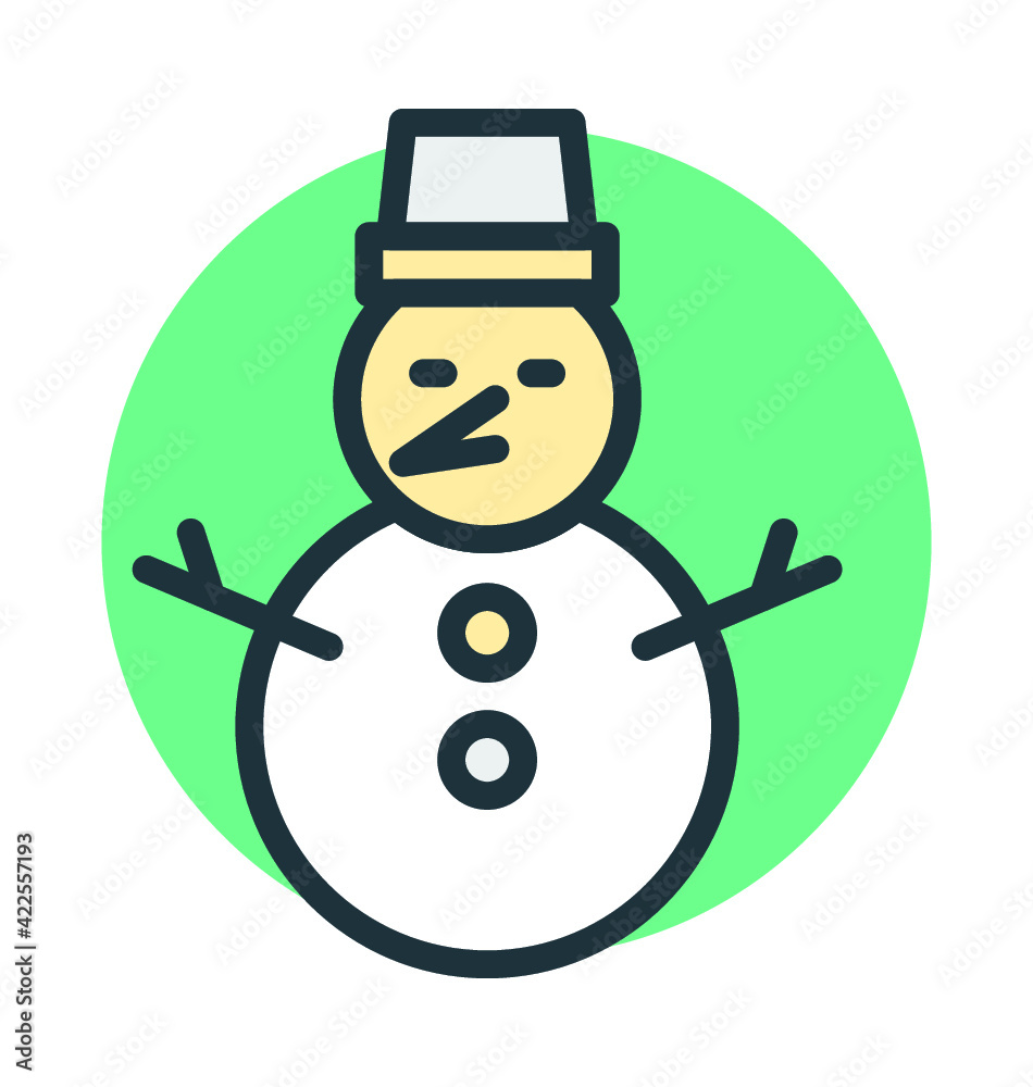 Snowman Vector Icon Snowman Vector Icon