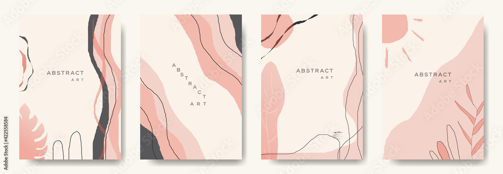 Modern abstract background.minimal trendy style. various shapes set up design templates good for background postcards poster wallpaper brochure invitation social media and other.vector illustration