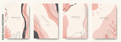 Modern abstract background.minimal trendy style. various shapes set up design templates good for background postcards poster wallpaper brochure invitation social media and other.vector illustration