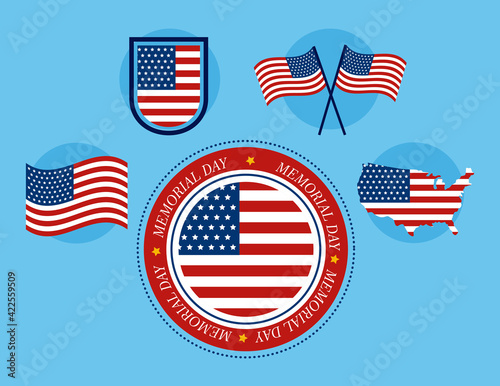 five memorial icons