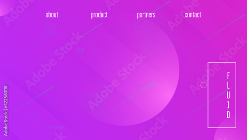 Liquid Banner. Cool Landing Page. Abstract Poster. Tech Minimal Background. Creative Composition. Rainbow Element. Pink Vibrant Design. Memphis Paper. Violet Liquid Banner