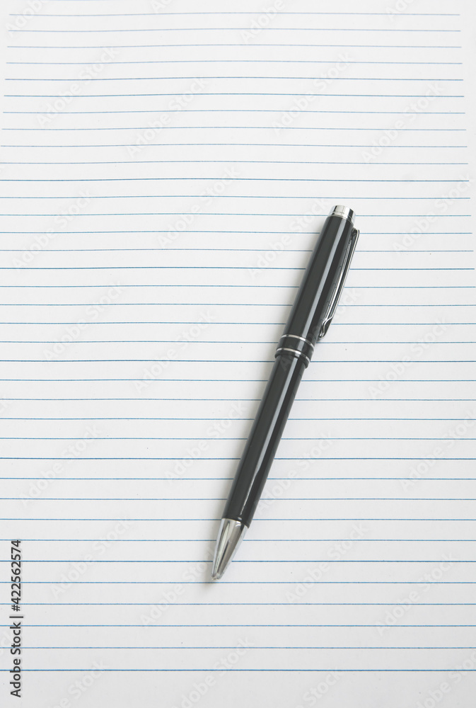 pen and notebook. pen on notebook paper texture line. pen and notebook. pen on notebook paper texture line.