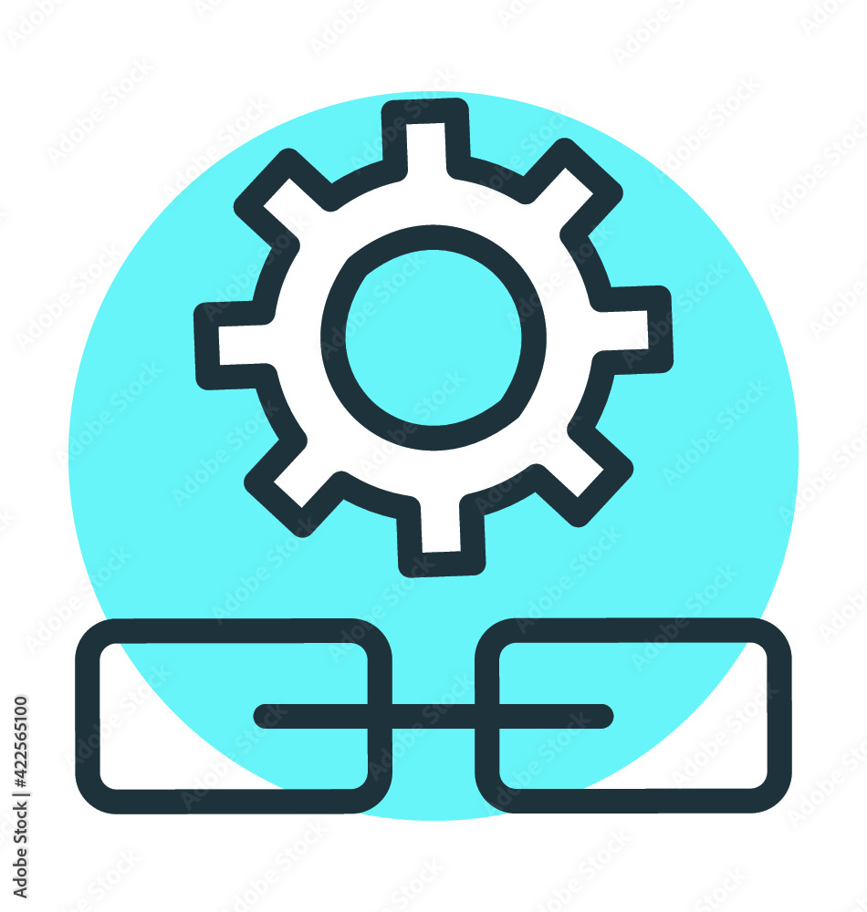Linkage Settings Vector Icon Linkage Settings Vector Icon