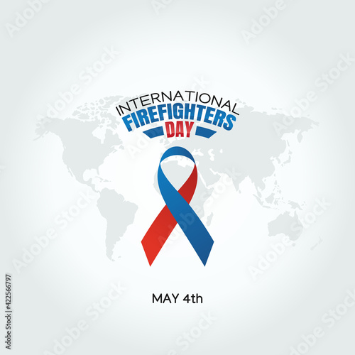 vector graphic of international firefighters day good for international firefighters day celebration. flat design. flyer design.flat illustration.