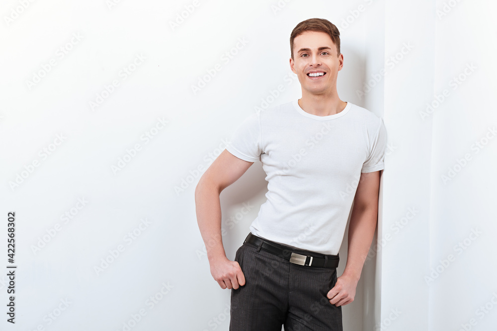 happy handsome man