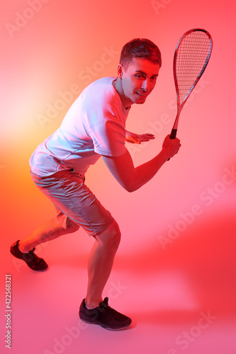 athlete who plays squash © Andrey Kiselev