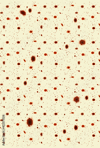 Polka Dot Vector Illustration. It looks like fried bread. Burrito blanket texture