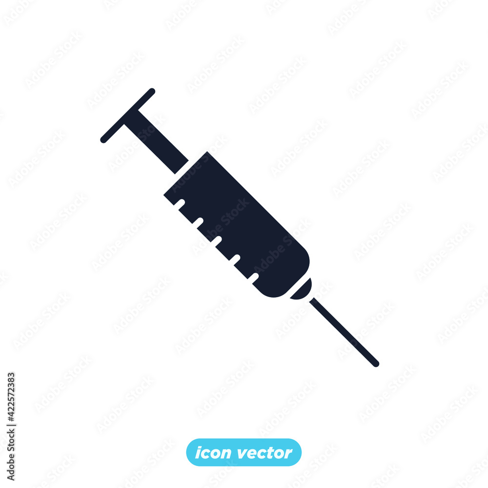 Fototapeta premium syringe icon. vaccination symbol template for graphic and web design collection logo vector illustration