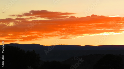 Clouds of Sunset Over Tropic Utah