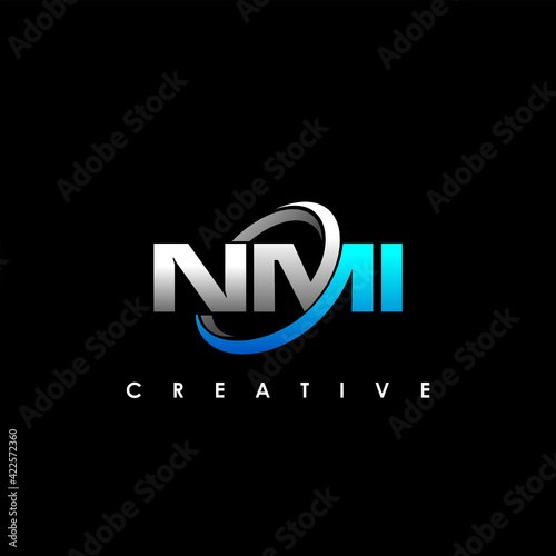 NMI Letter Initial Logo Design Template Vector Illustration