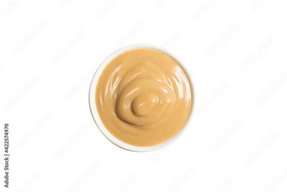 Mushroom sauce in a bowl isolated on white background. Mushroom sauce in a bowl isolated on white background.