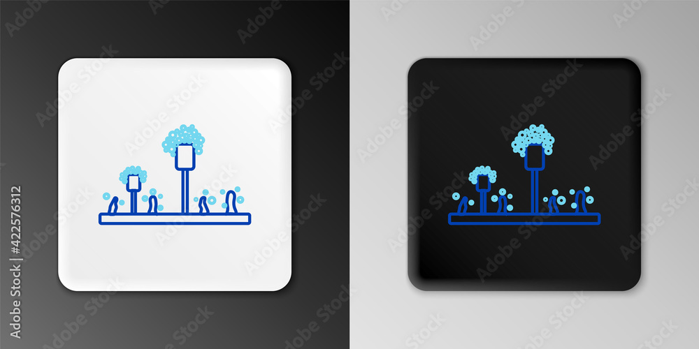 Line Mold icon isolated on grey background. Colorful outline concept. Vector Line Mold icon isolated on grey background. Colorful outline concept. Vector
