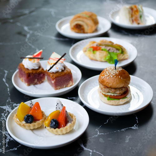 Variety of Bakery and pastry mini size