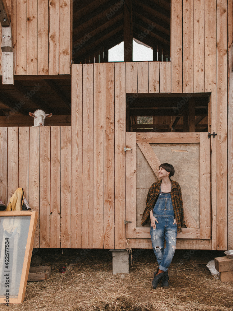 Girl woodworker in a country
Girl woodworker in a country