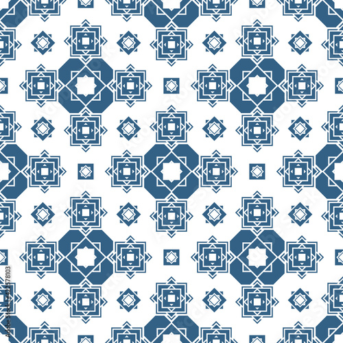 Abstract seamless pattern of different geometric forms. Endless repeat graphic illustration. Square, rhombus, triangle, hexagonal, line. Decorative vector cubes pattern for wallpaper, wrapping paper