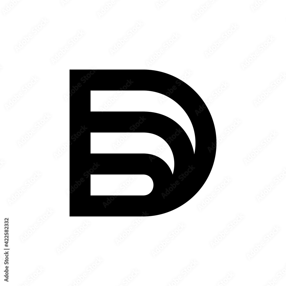 Letter D logo. Icon design. Template elements - vector sign