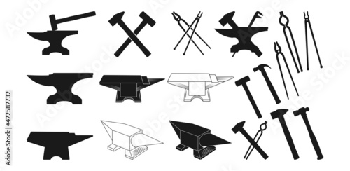 Anvil SVG, Hammer Clipart, Forged Steel Svg, Metal Iron Tool Svg, Anvil Logo, Blacksmith Tools Svg, Anvil Clipart, Anvil Cricut cut files