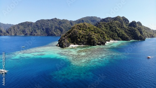 Aerial view from Palawan  Philipines - created by dji camera