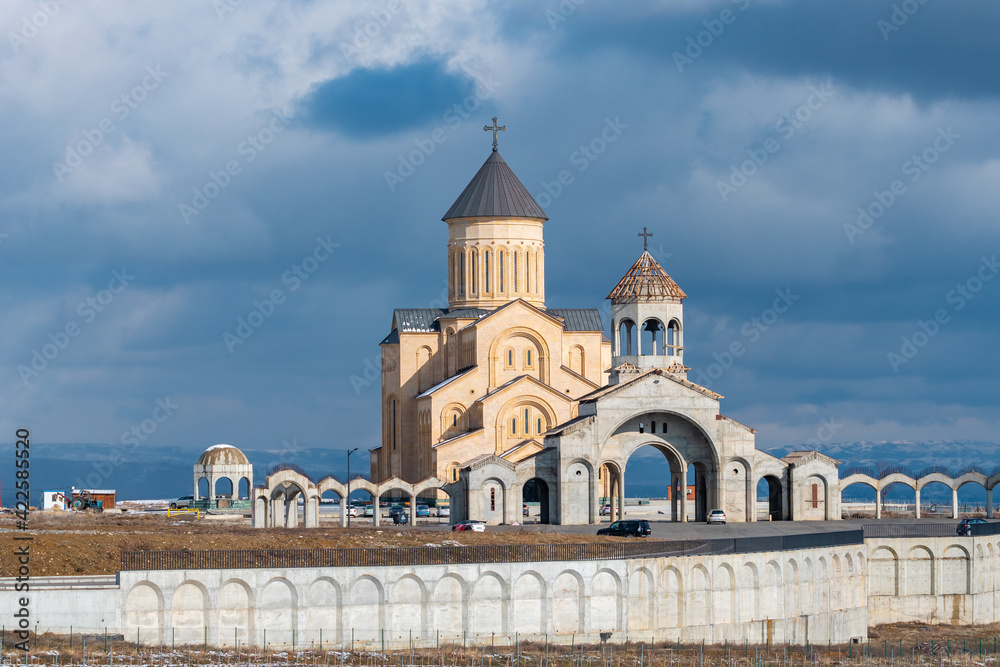Fototapeta premium New Makhata Iveron Icon of the Mother of God Church, Tbilisi