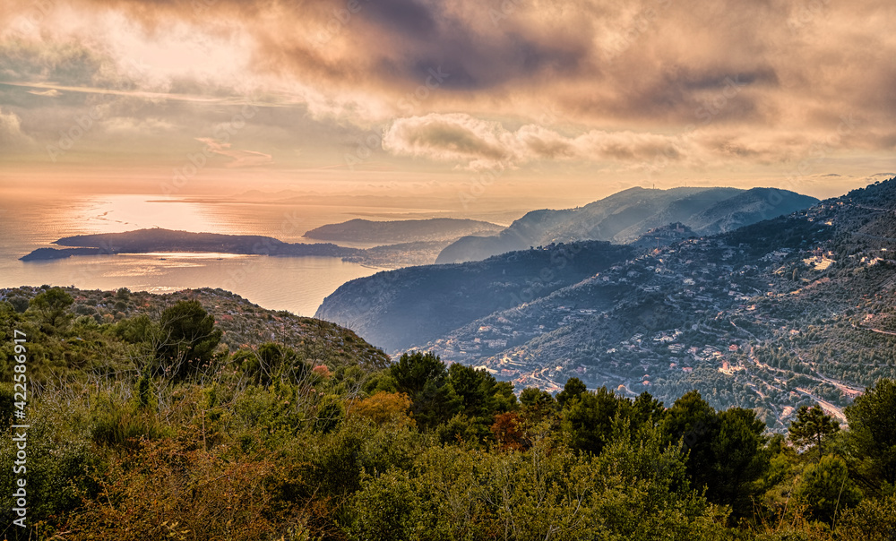 Clouds over the French Riviera