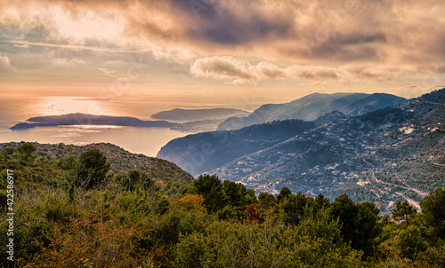 Clouds over the French Riviera