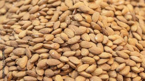 Almond. Vegetarian organic food. Nuts and seeds