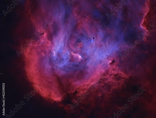 Astrofoto Nebulosa Colorida en violetas