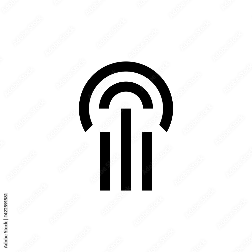 Letter I logo. Icon design. Template elements - vector sign Letter I logo. Icon design. Template elements - vector sign