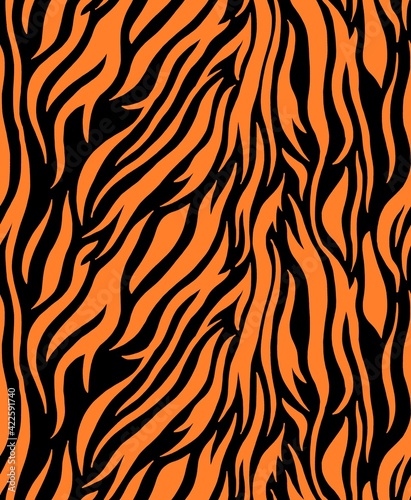 Tiger stripes pattern vector design